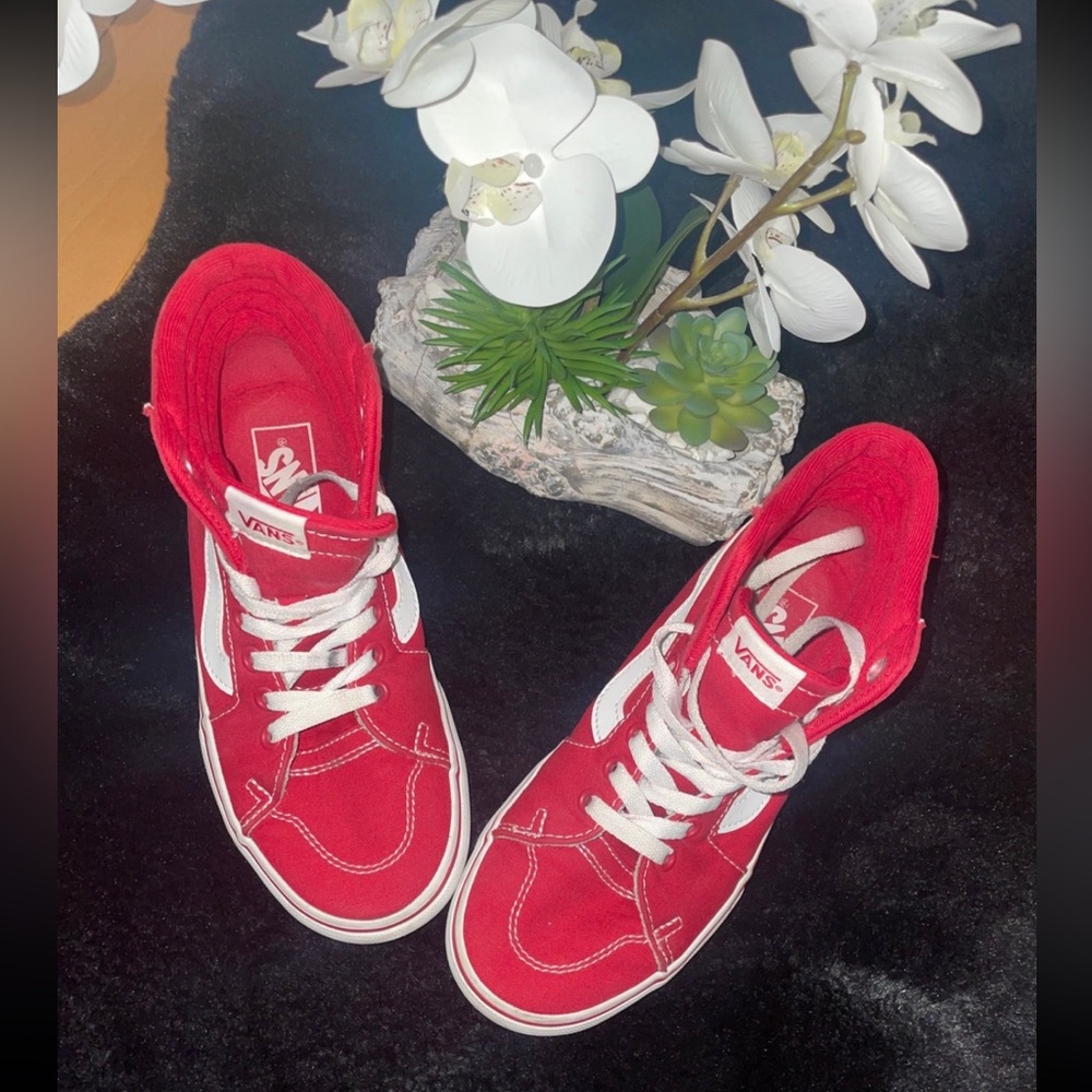EUC-Red High Top Vans